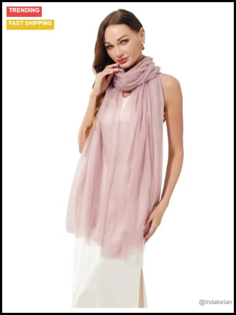 Grade A 100% Cashmere Wrap Shawl Stole Travel Lightweight Extra Large 75x35